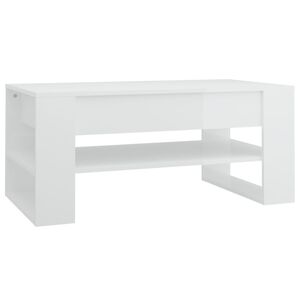 vidaXL Coffee Table | High gloss white | Engineered wood | Medium | Coffee Table