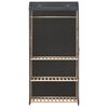 vidaXL 3-Tier Wardrobe Grey 79x40x170 cm Fabric