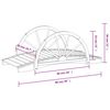 vidaXL Garden Bridge with Half-wheel 99x50x38 cm Solid Wood Fir