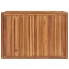 vidaXL Raised Bed 100x50x70 cm Solid Teak Wood
