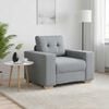 vidaXL Sofa Chair Light Grey 100x78x80 cm Fabric