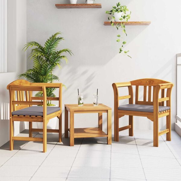 vidaXL Rose Bench Natual 68.5 x 46 x 82.5 cm Solid Acacia Wood