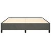 vidaXL Bed Frame without Mattress Dark Grey 152x203 cm Queen Velvet