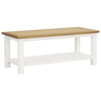 vidaXL Coffee Table 110x55x40 cm Solid Oak Wood