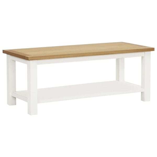 vidaXL Coffee Table 110x55x40 cm Solid Oak Wood