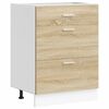 vidaXL Kitchen Base Cabinet Lyon Sonoma Oak Engineered Wood