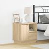 vidaXL Bedside Cabinet with Drawer 2 pcs Sonoma Oak 50 x 34.5 x 50 cm