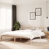 vidaXL Bed Frame without Mattress Solid Wood 180x200 cm Super King Super King Size