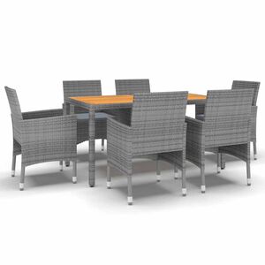 vidaXL Garden Dining Set | Grey