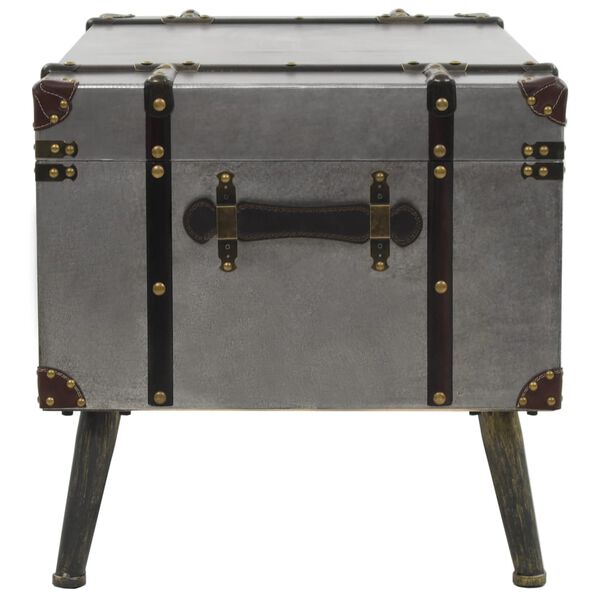 vidaXL Coffee Table MDF and Aluminium 102x51x47.5 cm