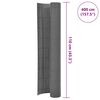 vidaXL Double-Sided Garden Fence 110x400 cm Grey
