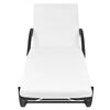 vidaXL Sun Loungers 2 pcs with Table Poly Rattan Black (42884+42886)