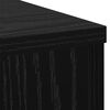 vidaXL Plant Stand Black Oak 33 x 33 x 100 cm Engineered wood