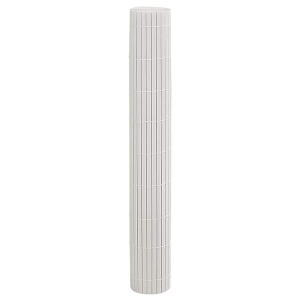 vidaXL Garden Fence Double-Sided White 1.8x3 m PVC