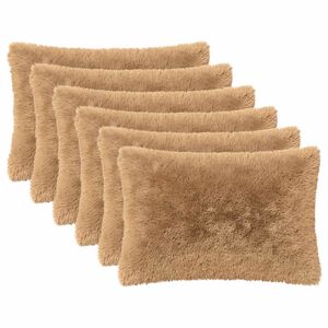 vidaXL Cushion with Pillow HEERLEN 2 pcs Taupe PV Fleece