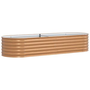 vidaXL Raised Bed Brown 240 x 80 x 44 cm Steel