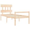 vidaXL Senior Bed without Mattress Single Solid Wood