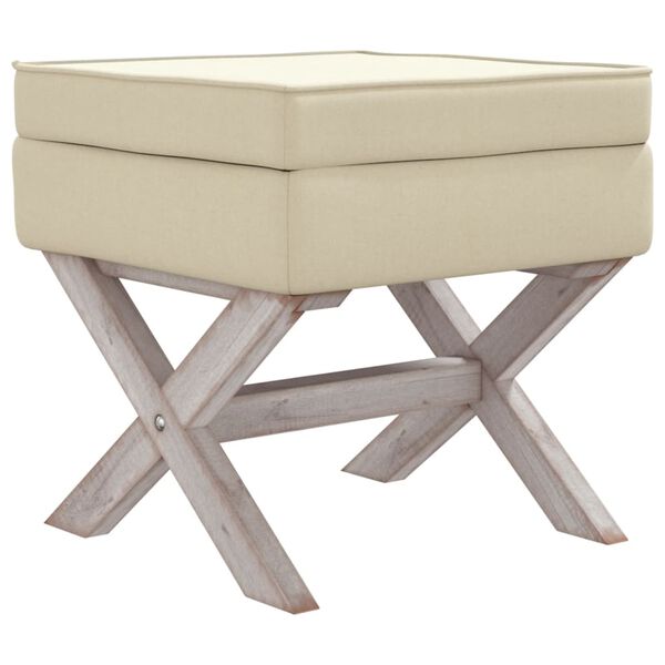 vidaXL Storage Stool 45x45x49 cm Linen