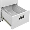 vidaXL Filing Cabinet Light Grey 46x62x72.5 cm Steel