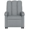 vidaXL Electric Stand up Massage Recliner Chair Light Grey Fabric