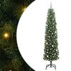 vidaXL Artificial Christmas Tree with 300 LEDs with Stand Green 240 cm