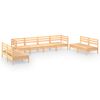 vidaXL 8 Piece Garden Lounge Set Solid Pinewood