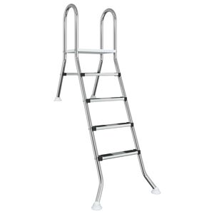 vidaXL Partially in-Ground Pool Ladder 195 x 116 cm 4-Step