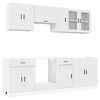 vidaXL 8 Piece Kitchen Cabinet Set Porto White Engineered Wood