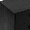 vidaXL Sideboard Black 110x35x70 cm Solid Pinewood