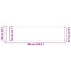 vidaXL Patio Retractable Side Awning 600x160 cm Cream