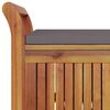 vidaXL Garden Storage Bench with Cushion 91 cm Solid Wood Acacia