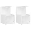 vidaXL Bedside Cabinets 2 pcs White 35x35x55 cm Engineered Wood