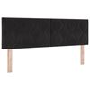 vidaXL Headboard Black 144 cm Velvet