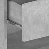 vidaXL Wall-mounted Bedside Cabinet Concrete Grey