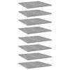vidaXL Bookshelf Boards 8 pcs Concrete Grey 40x40x1,5 cm Engineered Wood