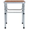 vidaXL Folding Camping Table Aluminium 60x45 cm