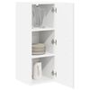 vidaXL Dishwasher Panel Lucca 2 pcs High Gloss White 30 x 31 x 80 cm