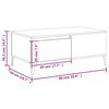 vidaXL Coffee Table White 90x50x36.5 cm Engineered Wood