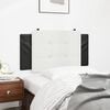 vidaXL Headboard Cushion "Zadar" White and Black 107 cm King Single Faux Leather