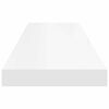 vidaXL Floating Wall Shelves 2 pcs White 90x23.5x3.8 cm MDF