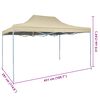 vidaXL Foldable Tent Pop-Up 3x4.5 m Cream White