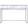 vidaXL Mirrored Console Table Steel and Glass 107x33x77 cm