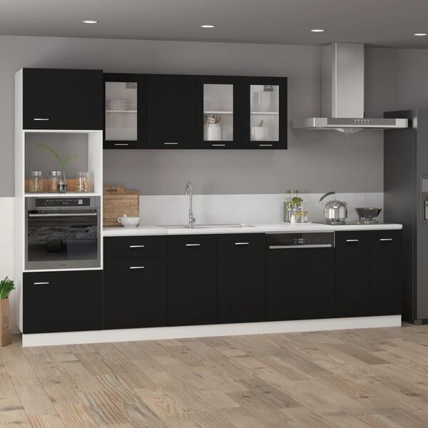 vidaXL Drawer Bottom Cabinet Lyon Black 40x46x81.5 cm Engineered Wood