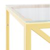 vidaXL Coffee Table 110x45x45 cm Stainless Steel and Glass