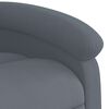 vidaXL Massage Recliner Chair Dark Grey Velvet