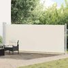 vidaXL Patio Retractable Side Awning 600x160 cm Cream