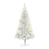 vidaXL Artificial Pre-lit Christmas Tree with Stand Silver 150 cm PET