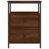 vidaXL Bedside Cabinets 2 pcs Brown Oak 44x45x60 cm Engineered Wood