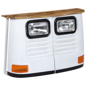 vidaXL Sideboard | White | Solid mango wood and powder-coated steel | Medium