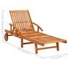 vidaXL Sun Loungers 2 pcs with Cushions Solid Wood Acacia